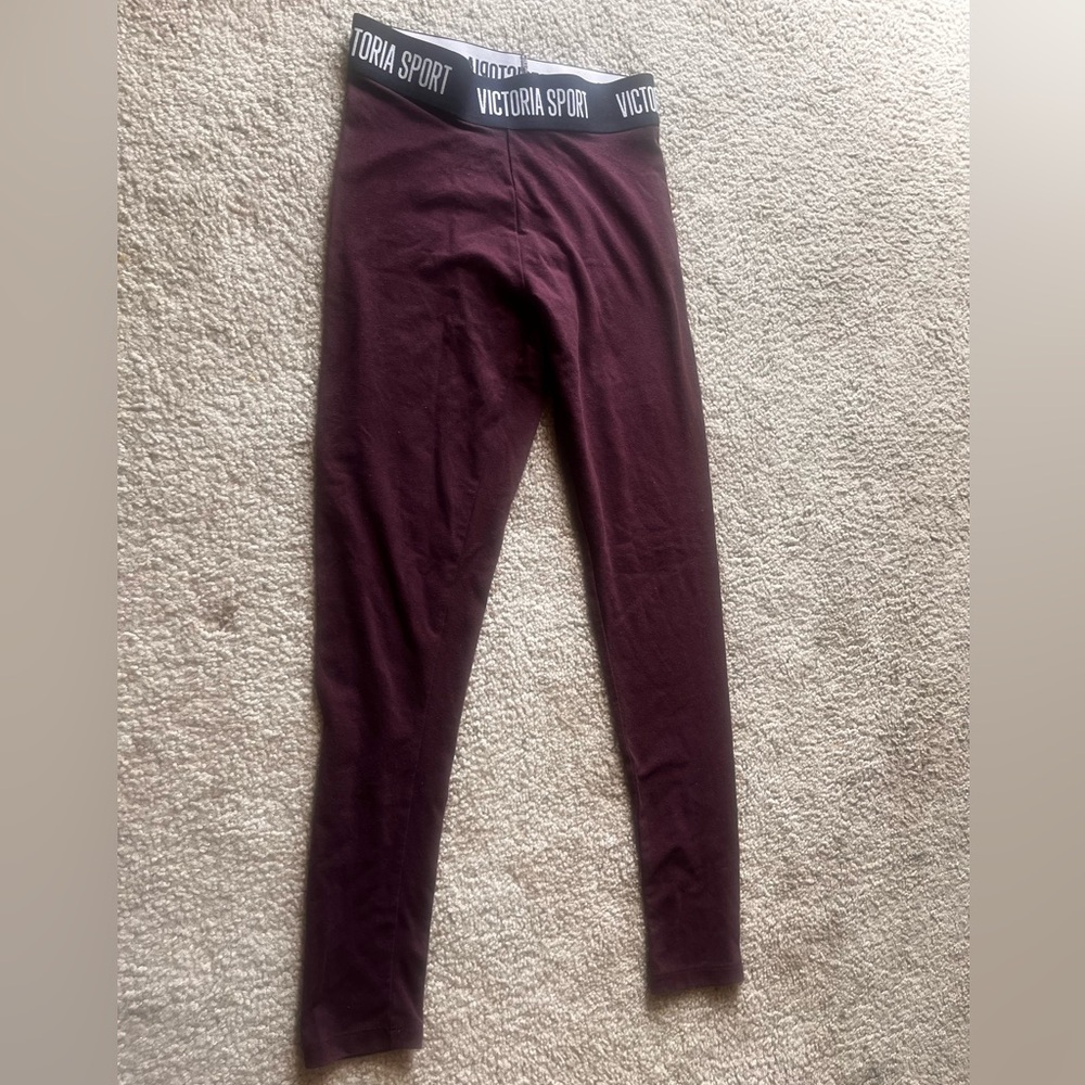 Victoria Secret Victoria Sport Burgundy Leggings